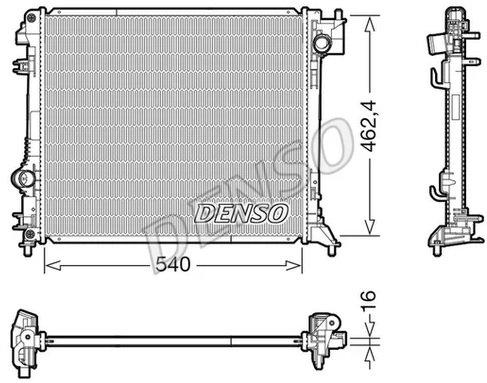 Радиатор охлаждения NISSAN Qashqai Denso DRM46063