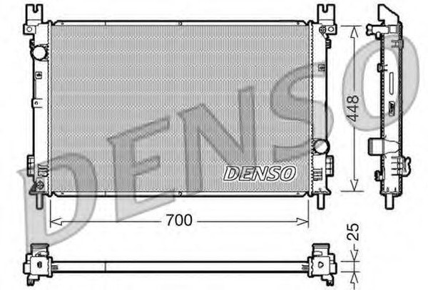 Радиатор охлаждения CHRYSLER Pacifica Denso DRM06001