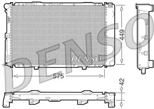 Радиатор охлаждения MERCEDES 190 Denso DRM17065