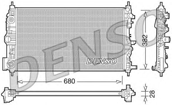 Радиатор охлаждения CHEVROLET Cruze Denso DRM15006