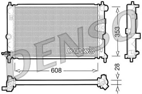 Радиатор охлаждения OPEL Vectra Denso DRM20027