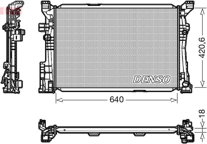 Радиатор охлаждения MERCEDES CLA Denso DRM17096