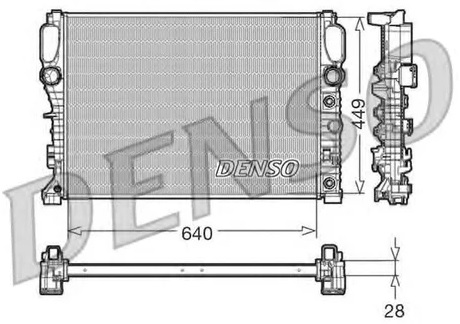 Радиатор охлаждения MERCEDES CLS Denso DRM17091