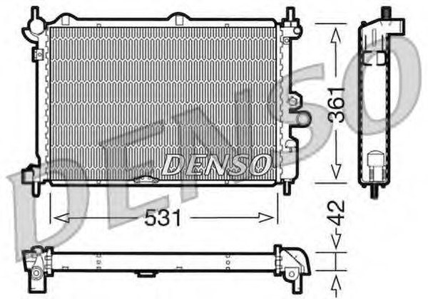 Радиатор охлаждения OPEL Astra Denso DRM20014