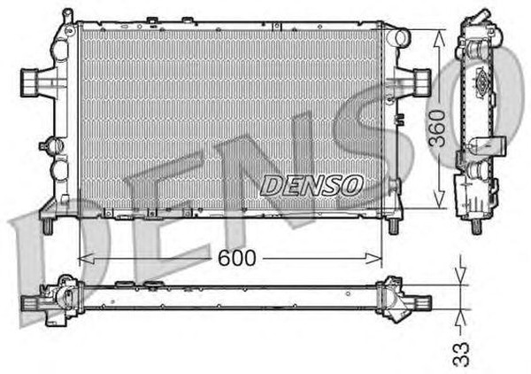 Радиатор охлаждения OPEL Astra Denso DRM20018