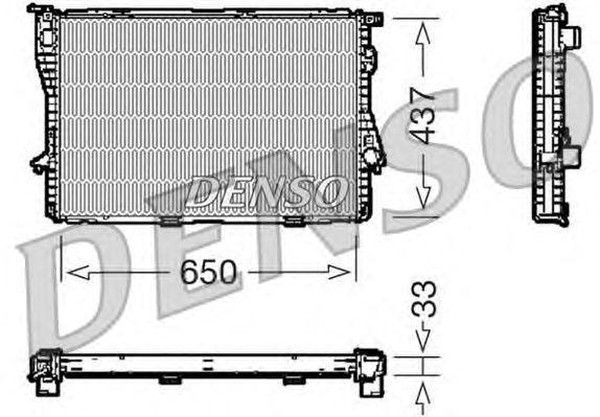 Радиатор охлаждения BMW 5 Denso DRM05067