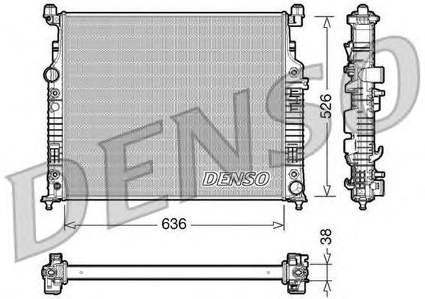 Радиатор охлаждения MERCEDES GL Denso DRM17006