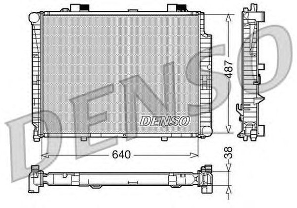 Радиатор охлаждения MERCEDES E-CLASS Denso DRM17085