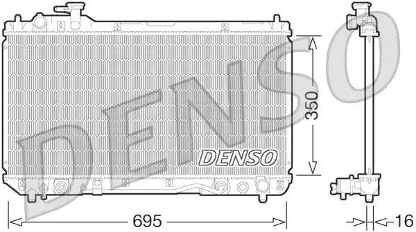 Радиатор охлаждения TOYOTA Rav 4 Denso DRM50061