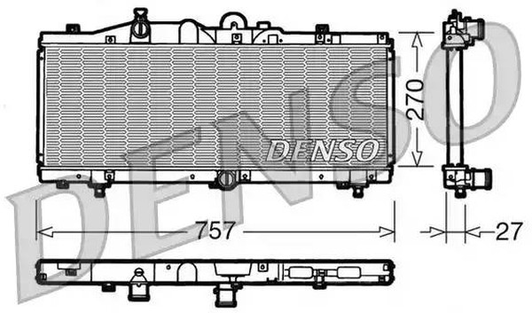 Радиатор охлаждения FIAT Barchetta Denso DRM09010
