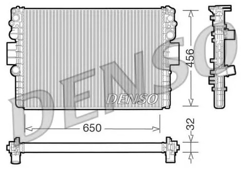 Радиатор охлаждения IVECO DAILY Denso DRM12006