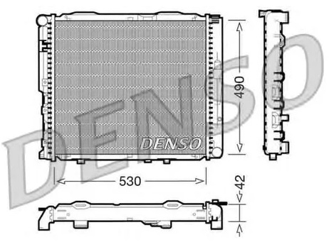 Радиатор охлаждения MERCEDES Kombi Denso DRM17034