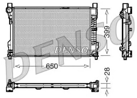 Радиатор охлаждения MERCEDES CLK Denso DRM17080