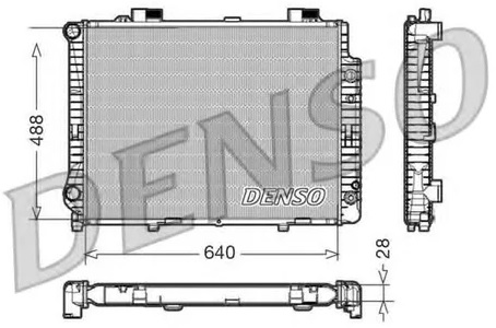 Радиатор охлаждения MERCEDES E-CLASS Denso DRM17041