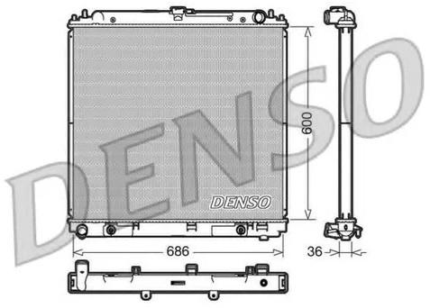 Радиатор охлаждения NISSAN PATHFINDER Denso DRM46032