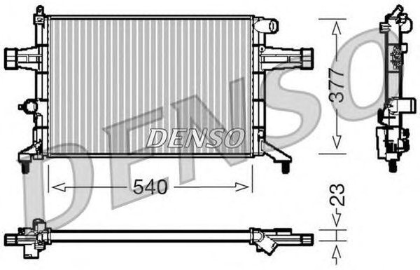 Радиатор охлаждения OPEL ASTRA G Denso DRM20082