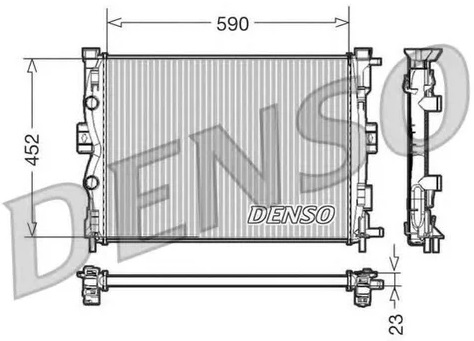 Радиатор охлаждения RENAULT MEGANE Denso DRM23055