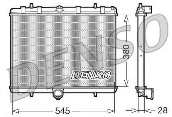 Радиатор охлаждения CITROEN C8 Denso DRM07060