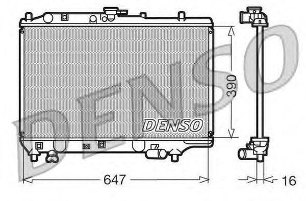 Радиатор охлаждения MAZDA 323 Denso DRM44006