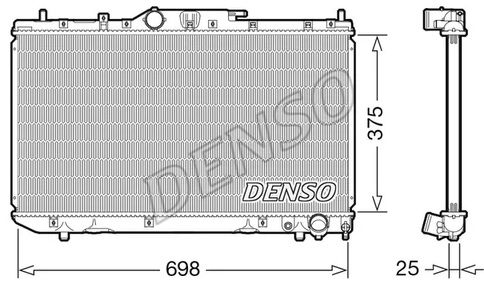 Радиатор охлаждения TOYOTA AVENSIS Denso DRM50114