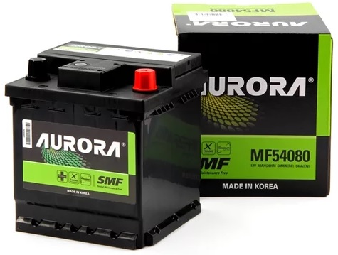 Аккумуляторная батарея Maintanance Free AURORA MF54080 (12В, 40А/ч)