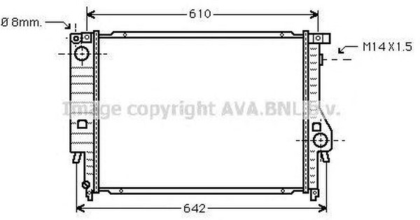 Радиатор охлаждения BMW 3 AVA BW 2047