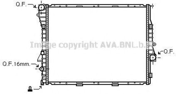 Радиатор охлаждения BMW X5 AVA BWA2275