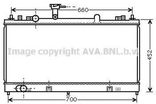 Радиатор охлаждения Mazda 6 AVA MZ 2162