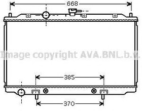 Радиатор охлаждения Nissan Almera AVA DNA2218