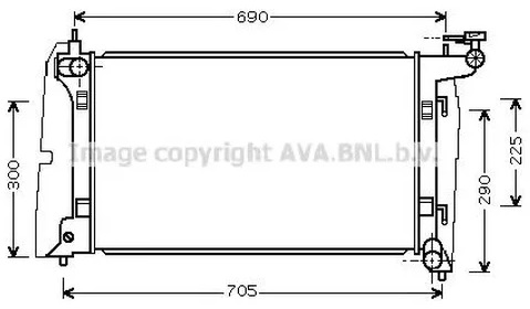 Радиатор охлаждения Toyota Avensis AVA TO 2323