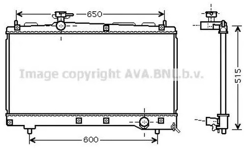 Радиатор охлаждения Toyota Avensis Verso AVA TO 2331