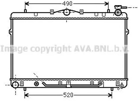 Радиатор охлаждения HYUNDAI Coupe AVA HYA2044
