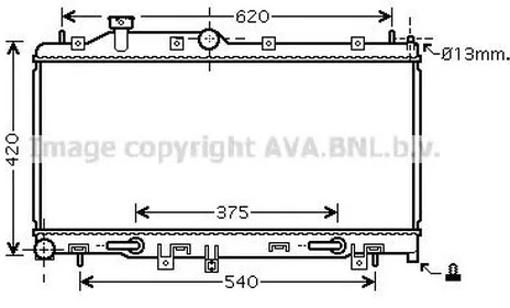 Радиатор охлаждения SUBARU Forester AVA SU 2068