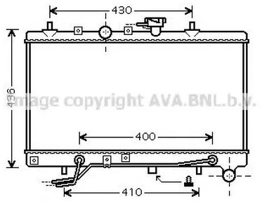 Радиатор охлаждения KIA Rio AVA KA 2035