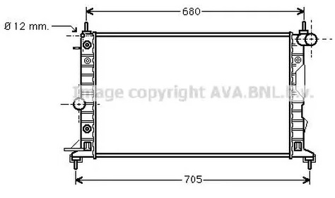 Радиатор охлаждения OPEL Vectra AVA OL 2324