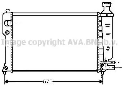 Радиатор охлаждения PEUGEOT 405 AVA PE 2097