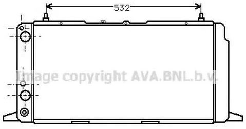 Радиатор охлаждения Audi 100 AVA AI 2091