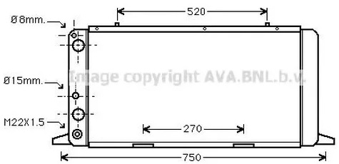 Радиатор охлаждения Audi 80 AVA AI 2026