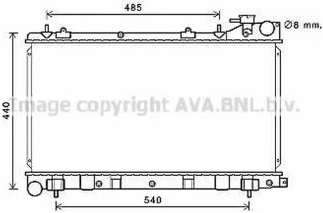 Радиатор охлаждения SUBARU Forester AVA SU 2103