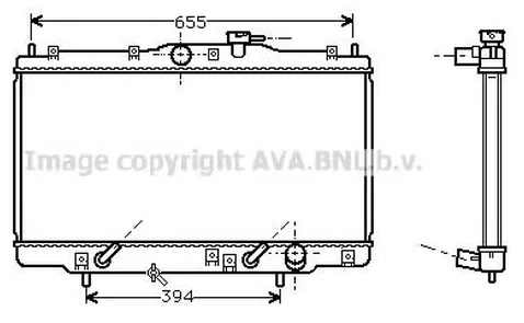 Радиатор охлаждения Honda Accord AVA HD 2071