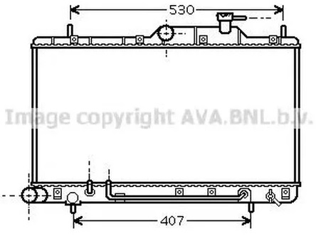 Радиатор охлаждения Hyundai Accent AVA HYA2086