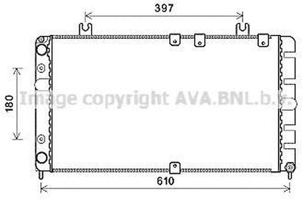 Радиатор охлаждения LADA Kalina AVA LA 2021