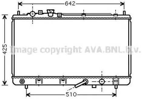 Радиатор охлаждения Mazda Premacy AVA MZ 2167