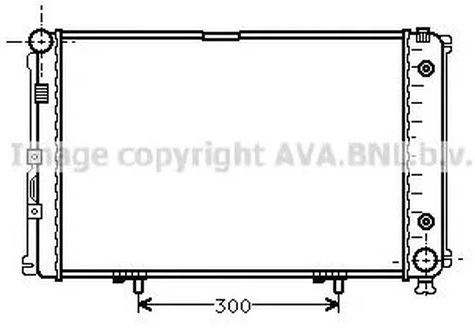 Радиатор охлаждения Mercedes-Benz 190 AVA MS 2061