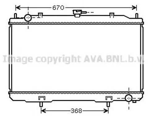 Радиатор охлаждения NISSAN Cefiro AVA DN 2324