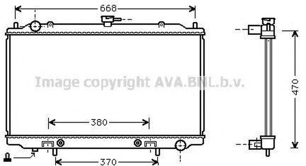 Радиатор охлаждения NISSAN Cefiro AVA DN 2189