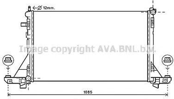 Радиатор охлаждения Nissan NV400 AVA RTA2560