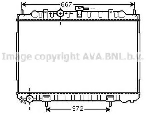Радиатор охлаждения Nissan X-Trail AVA DN 2238