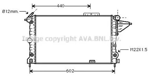 Радиатор охлаждения Opel Vectra A AVA OLA2120
