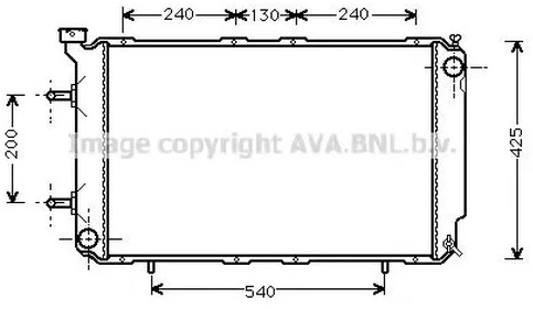 Радиатор охлаждения SUBARU Legacy AVA SU 2032